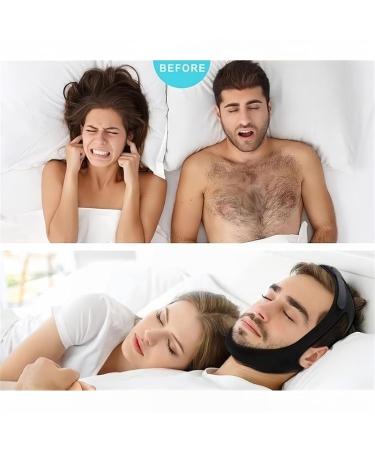 Veralabs Airflow Jaw Strap | Anti Snore Chin Strap Upgraded - Adjustable & Breathable Snoring Solution for Men & Women (Black) | International Shipping Available - Buy Online on GoSupps.com