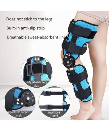 Knee Immobilizer Brace | Adjustable Knee Fixation 0 -120 | Breathable Support for Injury Recovery (Left Leg - Buy Online on GoSupps.com