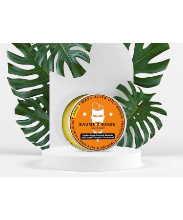 Mass Aliya Oil Baume Barbe Homme-100% pur et naturel-Soin sans rin age au karit argan jojoba coco et vitamine E. Adoucit coiffe et hydrate la barbe et la moustache. 60 ml (Orange) - Buy Online on GoSupps.com
