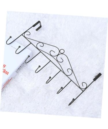 Alipis 7 Coat Hangers Hat Hanger Over Door Towel Bar Cloth Hanging Holder Over Door Hanger No Trace Hook medium Black - Buy Online on GoSupps.com