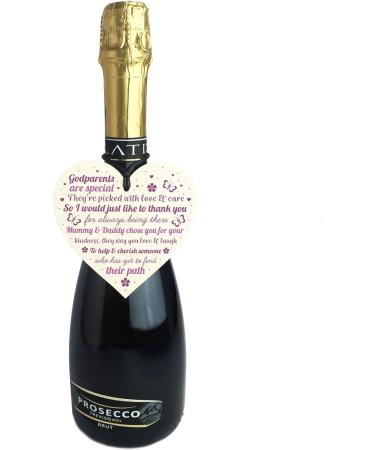 Godparent Christening Gift Wooden Heart - Unique Godmother Godfather Keepsake - Buy Online on GoSupps.com