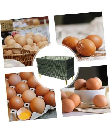 Serving Tray Box Plastic Container Plastic Pallet Fridge Egg Container Multi-Layers Eggs re-usable Green 26.5X16X10CM - Buy Online on GoSupps.com