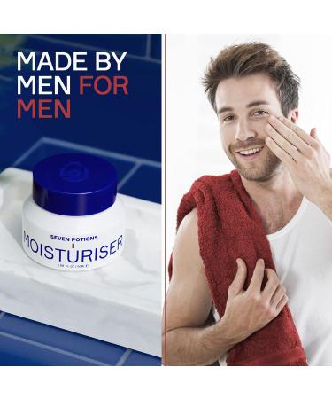 SEVEN POTIONS Anti Aging Moisturizer for Men | Fragrance Free Fast Absorbing Natural & Vegan | Hydrates Skin Prevents Fine Lines & Wrinkles - 1.69 FL OZ - Buy Online on GoSupps.com