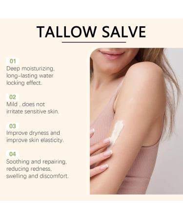 Raevior Beef Tallow Vanilla Cream Moisturizer for Face and Body Firming Tallow Ointment for Dry Skin Nourishing Skin Balm with Glycerin and Beeswax Moisturizing Butter 6 - Buy Online on GoSupps.com