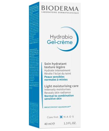 Bioderma Hydrabio Gel Cream Moisturizer - 1.33 Fl Oz - Radiance-Boosting Face Cream for Normal to Combination Sensitive Skin - Buy Online on GoSupps.com