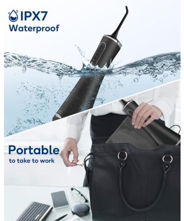 MySmile LP211 Cordless Water Flosser - 5 Modes Rechargeable Waterproof 8 Tips Portable Travel Case - Best Dental Care Device - Buy Online on GoSupps.com