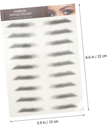 Balacoo 24 Pcs Eyebrow Stickers Waterproof Stickers Eyebrows Eyebrow Tattoos Stickers 4d Post Water Proof 1 count (Pack of 1) Blackx2pcs - Buy Online on GoSupps.com