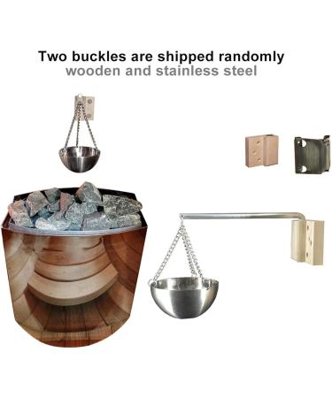 Premium 5-Piece Sauna Accessories Set - 7L Bucket Scoop Hourglass & Thermometer Hygrometer for Ultimate Wellness - Buy Online on GoSupps.com