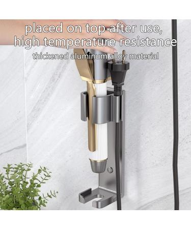 Hair Curling Wand Holder | Curling Wand Wall Mount Winder Function Organizer - High Temp Resistant 36mm Diameter for Straight Hair Comb Pochy Grey - Buy Online on GoSupps.com