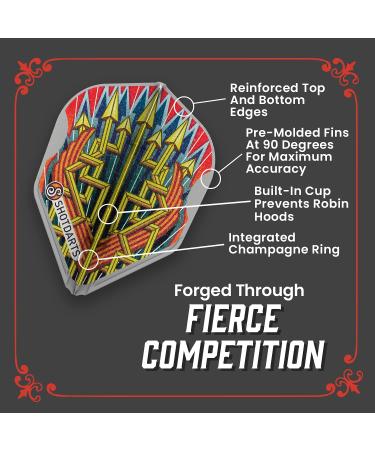 Shot! Darts L-Style EZ L3 Roman Empire Legion Dart Flights - Premium Quality - Buy Online on GoSupps.com