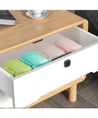 ZUMASO Daily Pill Organizer - 8 Compartment Travel Container for Vitamins & Medications | Portable Beige Pill Box - Buy Online on GoSupps.com