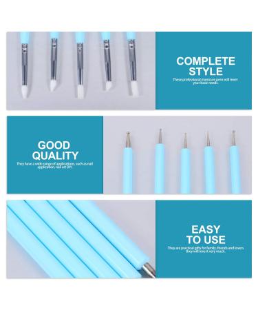 Beaupretty Sky Blue Gel Nail Art Brush & Dotting Tool | Precision Ceramic Pen for Manicure - Buy Online on GoSupps.com