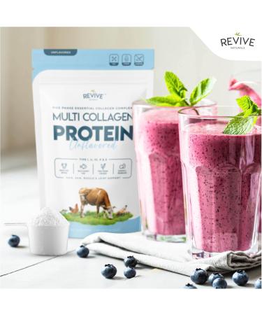 Buy Multi Collagen Hydrolyzed Protein Powder (16oz) - Types I II III V & X - Grass Fed Non-GMO Gluten-Free International Shipping Available - Buy Online on GoSupps.com