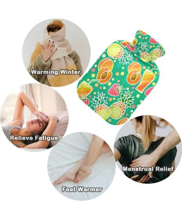 Naanle Pineapple Fruit Juice Water Bottle 2L - Transparent Hot Water Bottle for Bed Hand & Foot Pain Relief - Heat & Cold Therapy - Buy Online on GoSupps.com