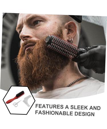 Beatifufu 1 set Gloss Cloth Handy Trimming Grooming Tool Age Mustache Brush Lip Bag Straight Scissor Useful - Buy Online on GoSupps.com