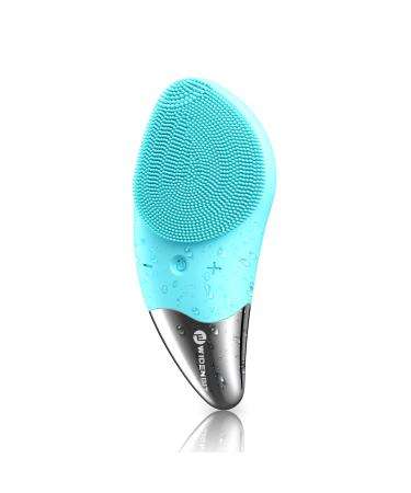 Sonic Facial Cleansing Brush  Refresh Jade - Silicone Electric Face Brush with 3 Function Modes  Waterproof  USB Rechargeable for All Skin Types  Gentle Exfoliating  Deep Cleansing  Massaging (green)