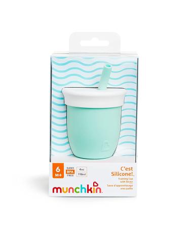 Munchkin C'est Silicone Training Cup with Straw 4oz - Mint | Babies and Toddlers 6+ Months - Buy Online on GoSupps.com