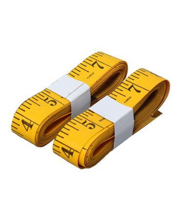 SumVibe 120 Inches/300cm Soft Tape Measure, Pocket Measuring Tape for Sewing Tailor Cloth Body Measurement, Yellow 2-Pack - Buy Online on GoSupps.com