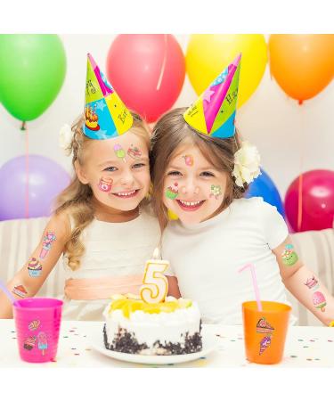 Konsait Glitter Ice Cream Tattoos for Kids - 99 Pcs - Donut Birthday Party Decorations & Favors - Buy Online on GoSupps.com