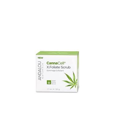 Andalou Naturals CannaCell X.Foliate Scrub, 1.7 oz - Exfoliating Skincare for Clear, Radiant Skin - Buy Online on GoSupps.com