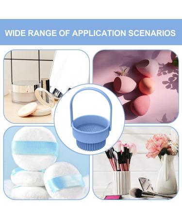 Makeup Brush Cleaner Bowl Brush Cleaning Bowl Cosmetic Brush Cleaning Basin Makeup Brush Washing Bowl Brush Scrubber Bowl Makeup Brush Rinse Bowl Brush Cleansing Bowl Makeup Brush Spa Blue - Buy Online on GoSupps.com