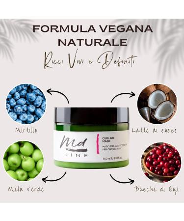Alma Diffusion srl Professional hair mask for curly hair perfect for definition and moisturizing against frizzy wavy or frizzy hair with natural gentle botanical formula conditioner - Buy Online on GoSupps.com