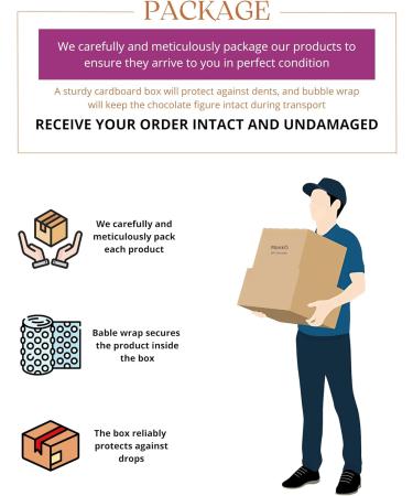 Exclusive Chocolate Figure by LittleSweetDream - Premium Quality Natural Ingredients Eco-friendly Packaging Exquisite Design - 410 gram (Full Size Yellow) Yellow Full Size - Buy Online on GoSupps.com