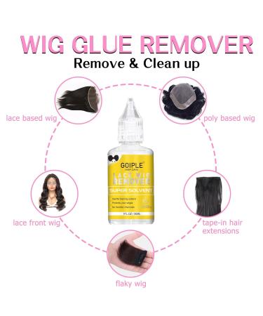 Lace Melting Spray & Extra Hold Wig Glue - Premium Lace Front Adhesive & Tools for Wigs | Hair Wax Stick Edge Control & Wig Glue Remover - Buy Online on GoSupps.com