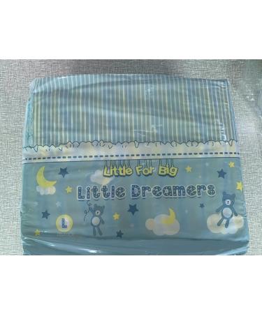 LittleForBig Adult Brief Diapers | Printed ABDL Diapers - 10 Pack Blue | Comfortable & Discreet Adult Baby Supplies - Buy Online on GoSupps.com