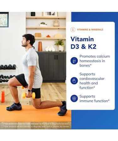 Pure Encapsulations Vitamin D3 & K2 - Bone & Vascular Health Support - Immune Function Support* - Gluten Free - Non-GMO - 60 Capsules 60 Count (Pack of 1) - Buy Online on GoSupps.com