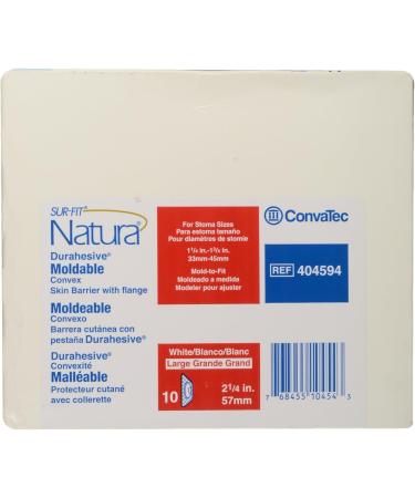 ConvaTec Natura Durahesive Moldable Convex Skin Barrier 57mm | Adjustable Fit 1 1/4 - 1 3/4 Opening - International Shipping Available - Buy Online on GoSupps.com