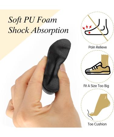 Shoe Filler Inserts - Perfect Fit for Loose Shoes Toe Cushion Fillers for Men & Women (Black 3 Pairs) - Prevent Heel Slipping - Buy Online on GoSupps.com