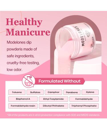 32 Pcs Dip Powder Nail Kit - Modelones 20 Colors Nude Pink Dipping Powder Set for DIY Manicure & Nail Art - TopBase Coat & Activator Included - Buy Online on GoSupps.com