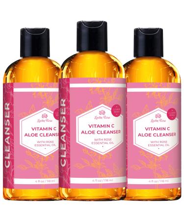 Leven Rose Vitamin C Cleanser 4 oz - All-Natural Foaming Face Cleanser with Argan Oil & Rose Water for Men & Women - Best Facial Cleanser for All Skin Types - Buy Online on GoSupps.com