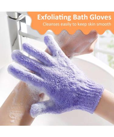 30 Pcs Exfoliating Gloves for Shower - 15 Colors Body Exfoliator Glove with Hanging Loop for Deep Scrubbing - Bath, Spa, Face, and Hand Scrubber for Men and Women by Aisuly - Buy Online on GoSupps.com