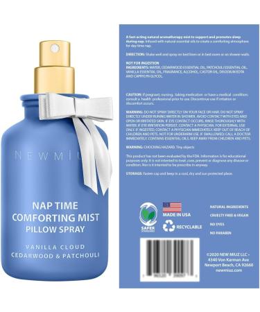 Pillow Spray Calming and Relaxing Pillow Linen Mist Vanilla Cedarwood Essential Oils Stress Relief Aromatherapy Sleep Bedtime Shower Spray Luxury Gift - Buy Online on GoSupps.com