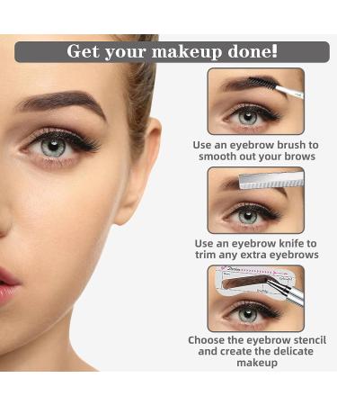 NewBang Eyebrow Pencil Set - Waterproof Microblading Pen for Natural, Longlasting Eyebrows - Dark Brown - Buy Online on GoSupps.com