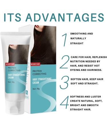 OHCVG Hair Smoothing Cream Protein Smoothing Cream Silk & Gloss Hair Smoothing Cream Nourishing Anti-Frizz Smoothing Cream Long-Lasting Shine - Buy Online on GoSupps.com