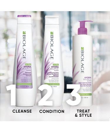 BIOLAGE Ultra Hydra Source Shampoo - Moisturizing Treatment for Very Dry Hair - Vegan Formula, 33.8 Fl Oz - Buy Online on GoSupps.com