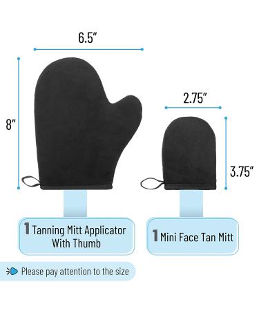 Slick Self Tanner Mitt Set with Face & Back Applicators | Tanning Glove Kit for Perfect Self Tan Results - Buy Online on GoSupps.com