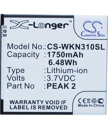 PRUVA 1750mAh Battery for Wiko Cink Peax & Peax 2 - Compatible Replacement - Buy Online on GoSupps.com