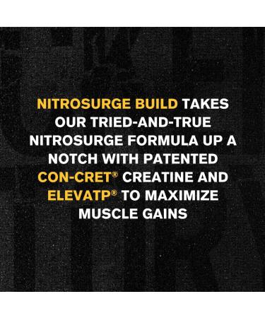 Jacked Factory Nitrosurge Build Pre Workout with Creatine - Intense Energy & Muscle Pump - 30 Servings Blue Raspberry - Buy Online on GoSupps.com