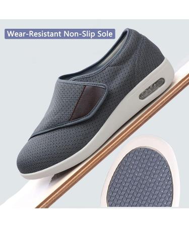 ALASON Diabetic Shoes for Women & Men | X Wide Slippers | Adjustable Closure | Edema & Arthritis Footwear | Black 48EU/Lable53 - Buy Online on GoSupps.com