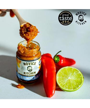 Novice Kitchen Balinese Jam 110ml Pack of 2 | Mild Sambal Inspired Chilli Jam | Bold Aromatic & Tangy Flavours | Marinade or Enjoy with Cheese & Crackers | - Buy Online on GoSupps.com