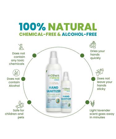 Mother's Miracle Clean Vegan Hand Sanitizer - Alcohol-Free, All-Natural Formula, 2oz Bottle, TSA Approved | Kills 99.9% of Germs | Paraben-Free, Cruelty-Free | Made in USA - Buy Online on GoSupps.com