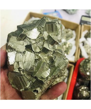 Natural Crystal Rough Natural Pyrite Ore Copper Pyrite Specimen Chalcopyrite Crystal Rock Stones Cluster Collection Stone Decoration (Size : 350-400g) - Buy Online on GoSupps.com