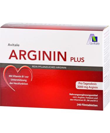 Arginine Plus Vitamin B1 B6 B12 & Folic Acid - 240 Film-Coated Tablets for Optimal Health | Premium eCommerce - Buy Online on GoSupps.com