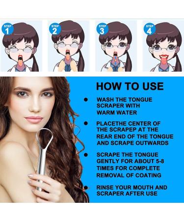 Professional Stainless Steel Tongue Scraper | 100% Medical Grade | Banish Bad Breath | Maintain Oral Care - Buy Online on GoSupps.com