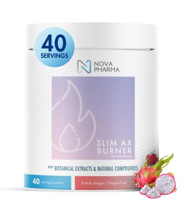 Nova Pharma Pre Workout Powder - Garcinia Cambogia - L Carnitine Supplement - Chromium Supplement - 40 Servings (Dragonfruit)