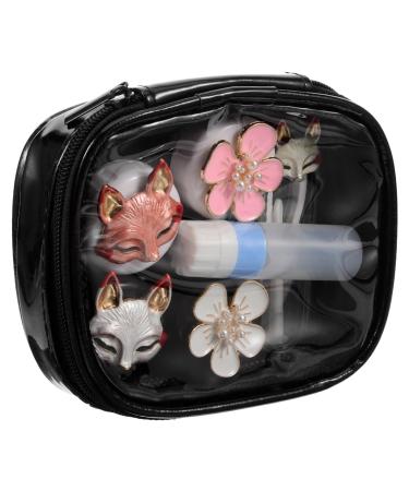Gatuida 1 set contact lens container Storage box for tools for removing contacts Decorative contact lens box contact case Miss Blitz Plastic